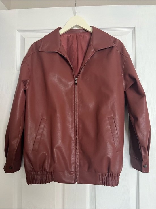 Amazon Jackets & Blazers - Amazon Women's Bomber Jacket in Brick Red